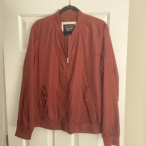 Maroon Bomber Jacket
